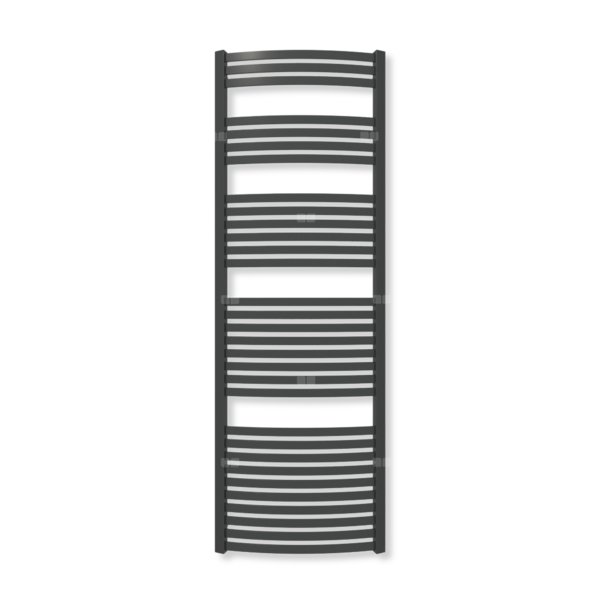 Grzejnik drabinkowy TERMA DEXTER, podłączenie ZS, wym. 1760 x 600 mm, kolor czarny jak kruk soft (farba), moc 906W