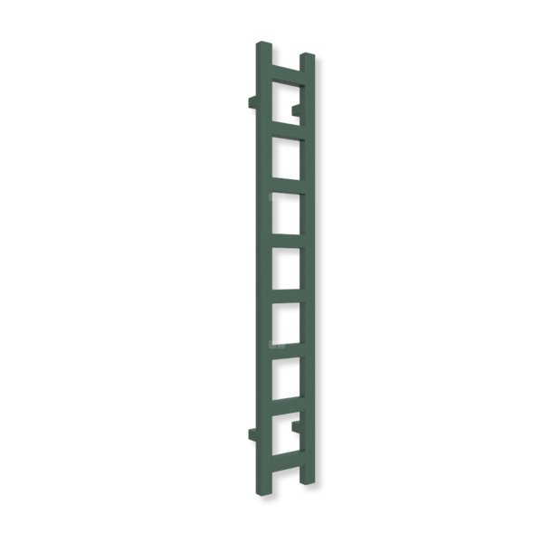 Grzejnik drabinkowy TERMA EASY, podłączenie O8, wym. 1280 x 200 mm, kolor zielony sosnowy RAL6028 (farba), moc 251W