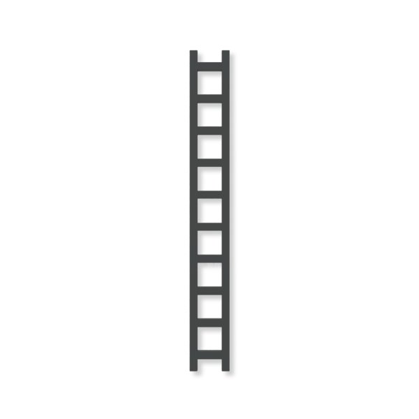 Grzejnik drabinkowy TERMA EASY, podłączenie 51, wym. 1600 x 200 mm, kolor czarny jak kruk soft (farba), moc 314W