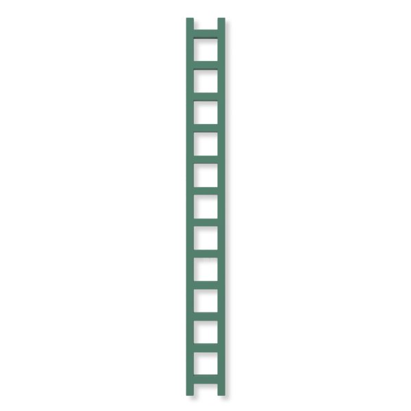 Grzejnik drabinkowy TERMA EASY, podłączenie PX, wym. 1920 x 200 mm, kolor zielony patynowy RAL6000 (farba), moc 378W
