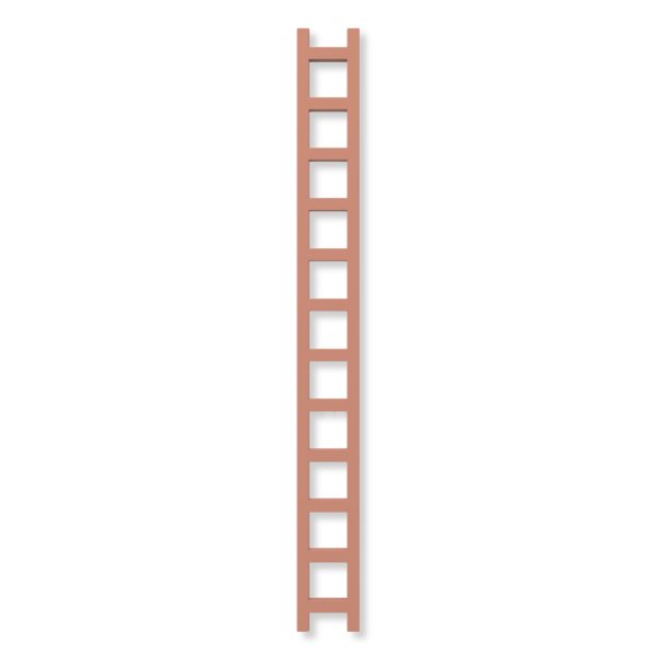 Grzejnik drabinkowy TERMA EASY, podłączenie SX, wym. 1920 x 200 mm, kolor sienna (farba), moc 378W