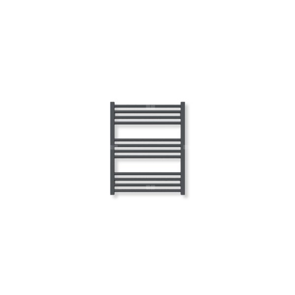 Grzejnik drabinkowy TERMA FIONA, podłączenie ZX, wym. 660 x 530 mm, kolor metaliczna czerń (farba), moc 304W