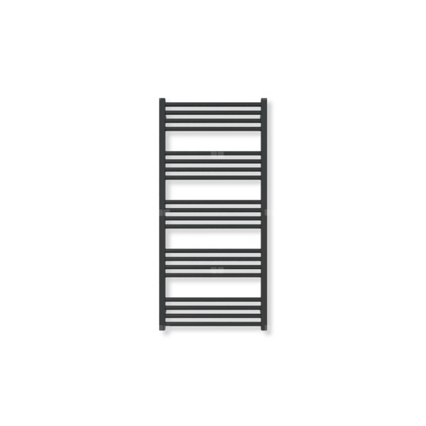 Grzejnik drabinkowy TERMA FIONA, podłączenie ZS, wym. 1140 x 530 mm, kolor czarny jak kruk połysk RAL9005 (farba), moc 511W