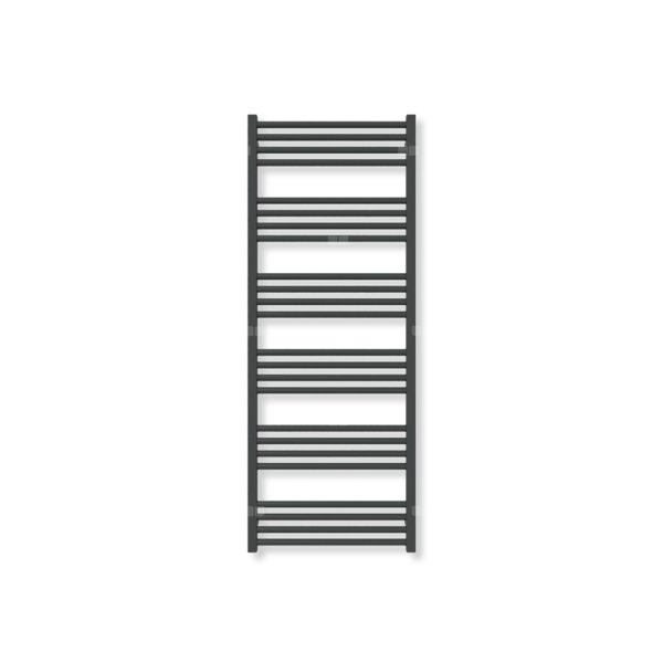 Grzejnik drabinkowy TERMA FIONA, podłączenie SX, wym. 1380 x 530 mm, kolor czarny RAL9011 (farba), moc 616W