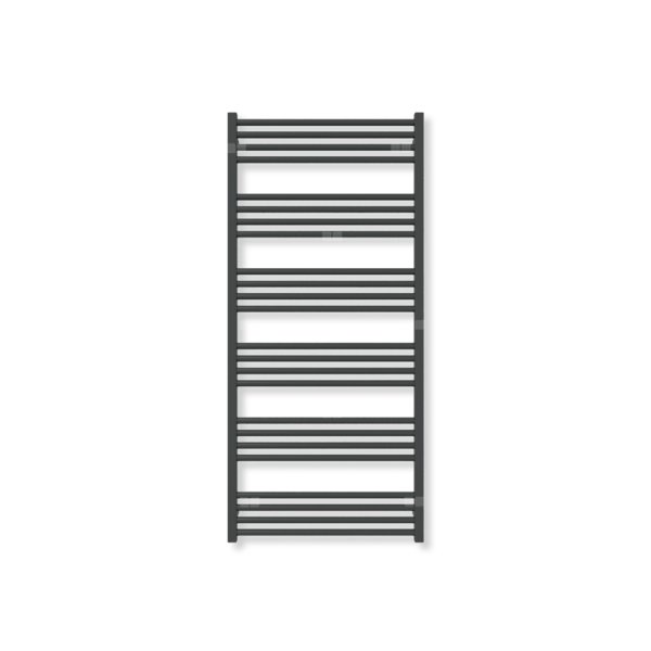 Grzejnik drabinkowy TERMA FIONA, podłączenie Z1, wym. 1380 x 630 mm, kolor czarny jak kruk soft (farba), moc 711W