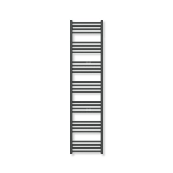 Grzejnik drabinkowy TERMA FIONA, podłączenie ZX, wym. 1620 x 400 mm, kolor czarny jak kruk soft (farba), moc 573W