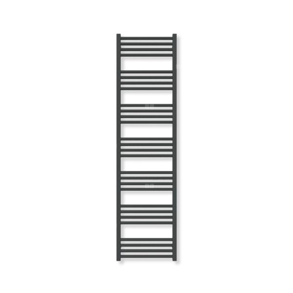 Grzejnik drabinkowy TERMA FIONA, podłączenie ZX, wym. 1620 x 430 mm, kolor czarny jak kruk soft (farba), moc 608W