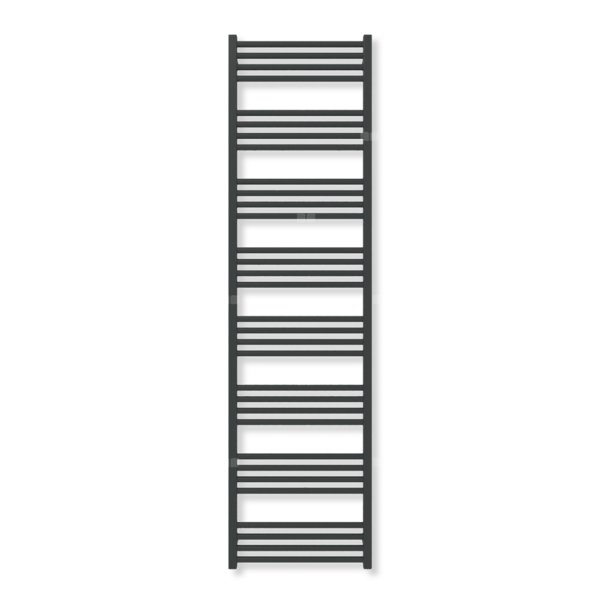 Grzejnik drabinkowy TERMA FIONA, podłączenie ZX, wym. 1860 x 500 mm, kolor czarny jak kruk mat RAL9005 (farba), moc 793W