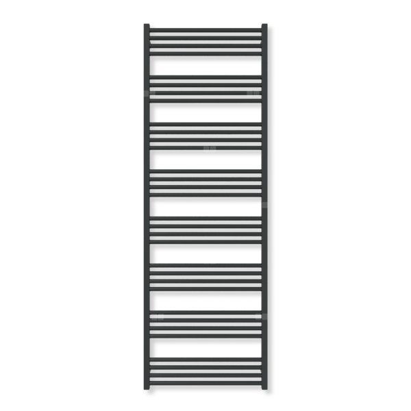Grzejnik drabinkowy TERMA FIONA, podłączenie Z8, wym. 1860 x 630 mm, kolor czarny jak kruk mat RAL9005 (farba), moc 960W