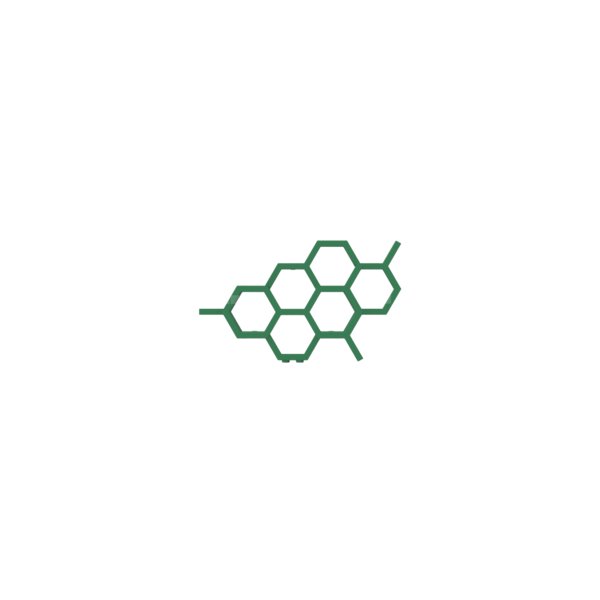 Grzejnik dekoracyjny TERMA HEX, moc  190W, 420x710 mm, zielony miętowy RAL6029 (farba), podłączenie: yp