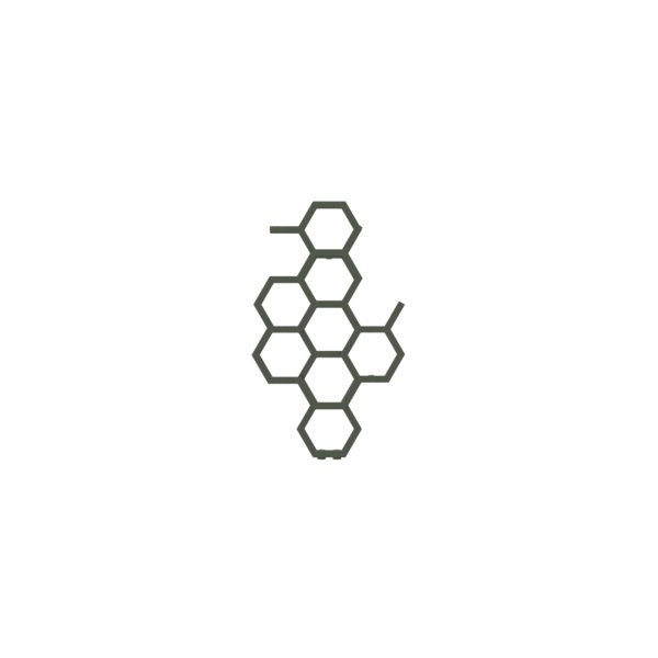 Grzejnik dekoracyjny TERMA HEX, moc  248W, 820x480 mm, zielony chromowy RAL6020 (farba), podłączenie: zx