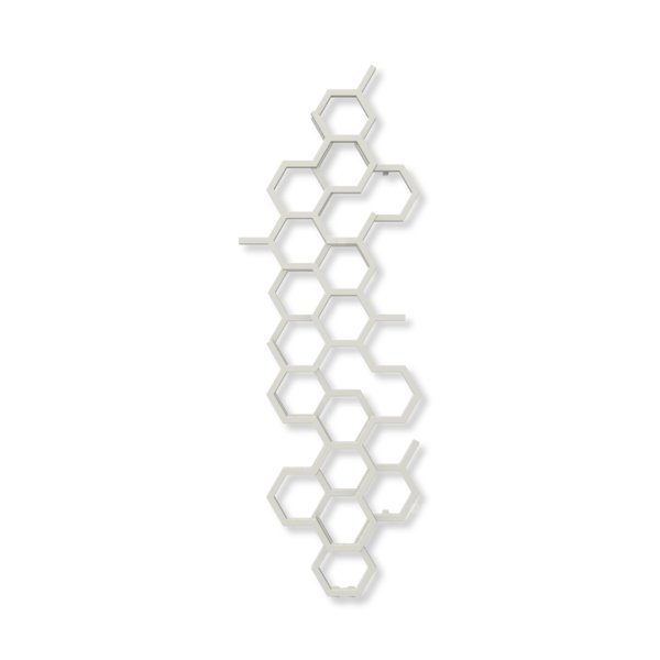 Grzejnik dekoracyjny TERMA HEX, moc  500W, 1700x570 mm, rumieniec (farba), podłączenie: zx
