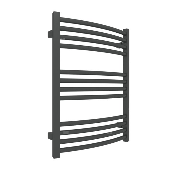 Grzejnik drabinkowy TERMA LENA, podłączenie ZX, wym. 660 x 500 mm, kolor czarny jak kruk soft (farba), moc 294W