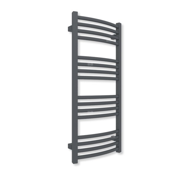 Grzejnik drabinkowy TERMA LENA, podłączenie Z8, wym. 900 x 400 mm, kolor metaliczny szary (farba), moc 326W