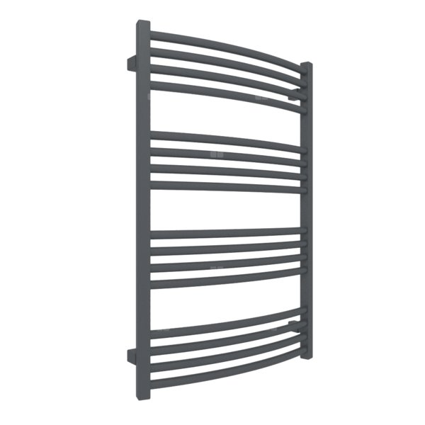 Grzejnik drabinkowy TERMA LENA, podłączenie ZX, wym. 900 x 600 mm, kolor metaliczna czerń (farba), moc 460W