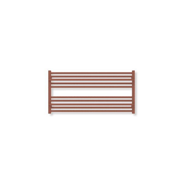 Grzejnik drabinkowy TERMA LIMA, podłączenie SX, wym. 500 x 1000 mm, kolor brązowy miedziany RAL8004 (farba), moc 482W