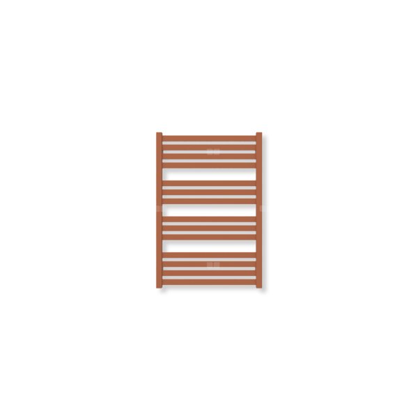 Grzejnik drabinkowy TERMA MARLIN, podłączenie SX, wym. 780 x 530 mm, kolor jasna miedź (farba), moc 393W