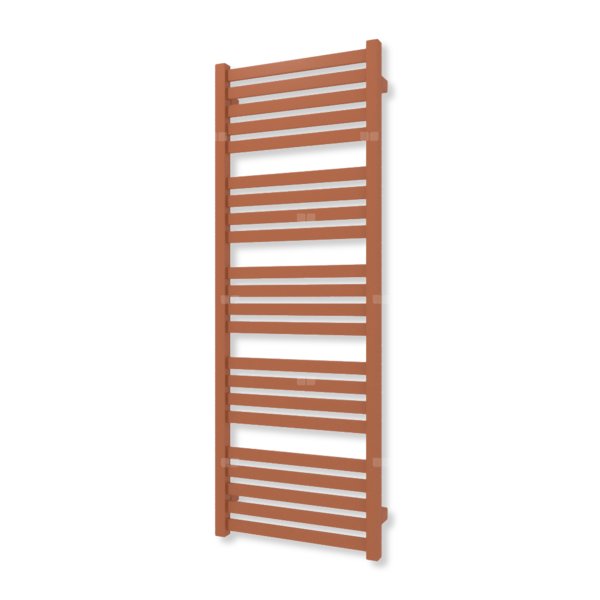 Grzejnik drabinkowy TERMA MARLIN, podłączenie SX, wym. 1180 x 430 mm, kolor brązowy pomarańczowy RAL8023 (farba), moc 467W