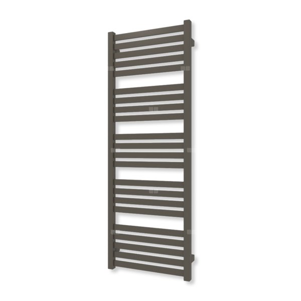 Grzejnik drabinkowy TERMA MARLIN, podłączenie ZX, wym. 1180 x 430 mm, kolor ciemny brąz (farba), moc 467W