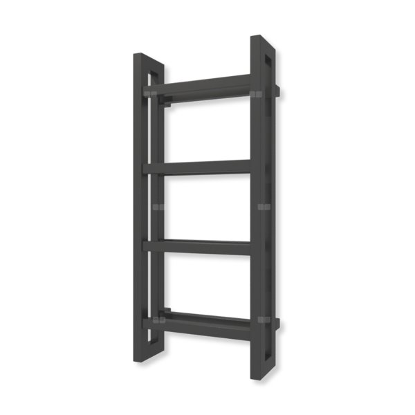 Grzejnik drabinkowy TERMA STAND, podłączenie SX, wym. 920 x 400 mm, kolor czarny sygnałowy mat RAL9004 (farba), moc 434W
