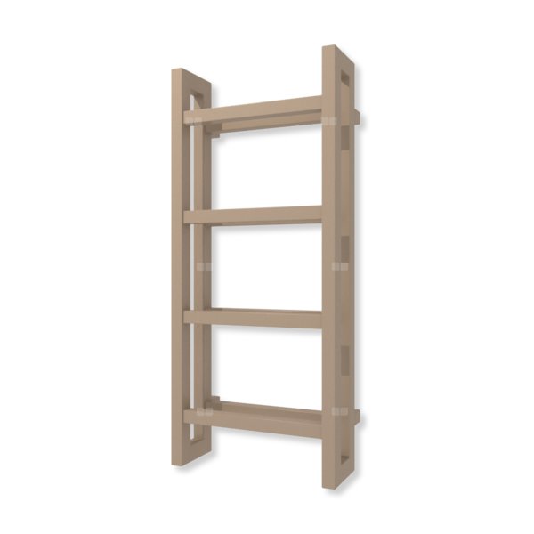 Grzejnik drabinkowy TERMA STAND, podłączenie SX, wym. 920 x 400 mm, kolor kwarc (farba), moc 434W