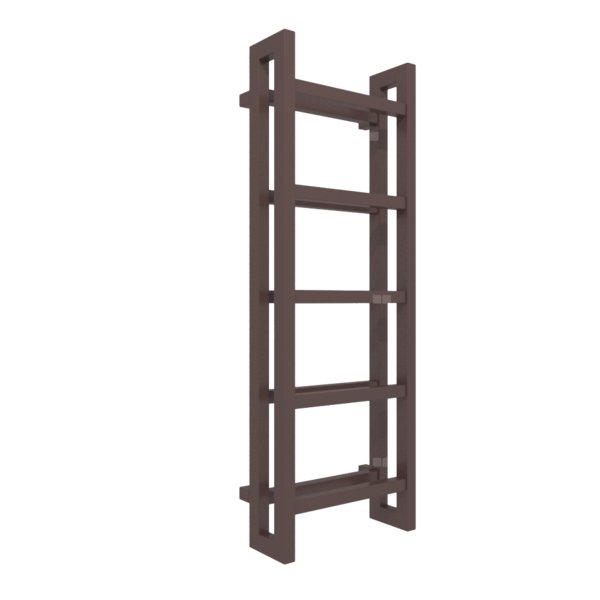 Grzejnik drabinkowy TERMA STAND, podłączenie SX, wym. 1150 x 400 mm, kolor ral 8017 mat (farba), moc 547W