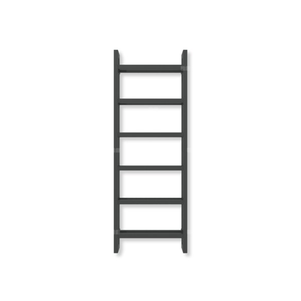 Grzejnik drabinkowy TERMA STAND, podłączenie SX, wym. 1380 x 500 mm, kolor ral 9011 mat (farba), moc 743W