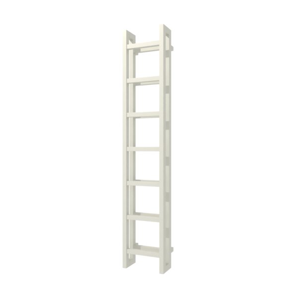 Grzejnik drabinkowy TERMA STAND, podłączenie SX, wym. 1610 x 300 mm, kolor biało-szary RAL9002 (farba), moc 674W