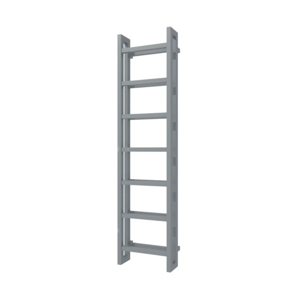 Grzejnik drabinkowy TERMA STAND, podłączenie SX, wym. 1610 x 400 mm, kolor szary ciemniejszy RAL7046 (farba), moc 773W