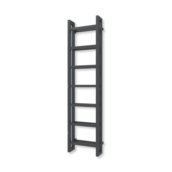 Grzejnik drabinkowy TERMA STAND, podłączenie PX, wym. 1610 x 400 mm, kolor ral 7021 mat (farba), moc 773W