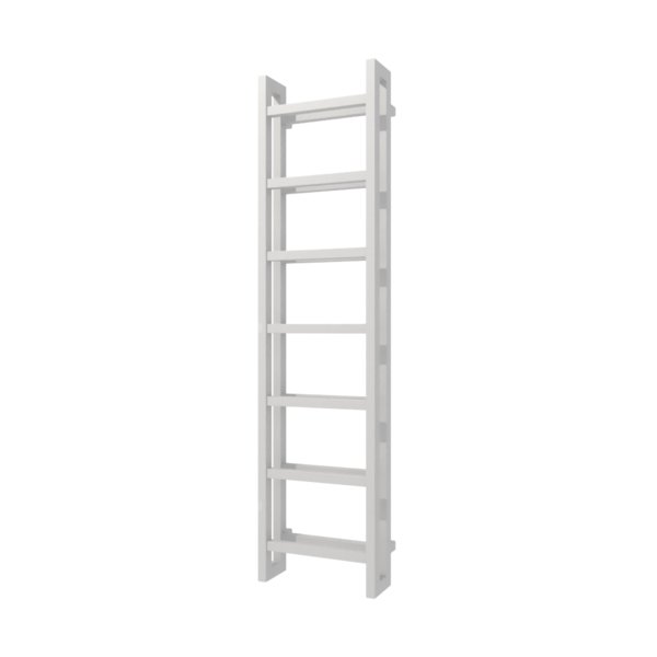 Grzejnik drabinkowy TERMA STAND, podłączenie SX, wym. 1610 x 400 mm, kolor szary mleczny soft (farba), moc 773W