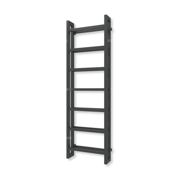 Grzejnik drabinkowy TERMA STAND, podłączenie SX, wym. 1610 x 500 mm, kolor ral 9011 mat (farba), moc 872W