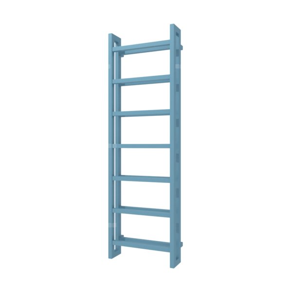 Grzejnik drabinkowy TERMA STAND, podłączenie SX, wym. 1610 x 500 mm, kolor niebieski pastelowy RAL5024 (farba), moc 872W