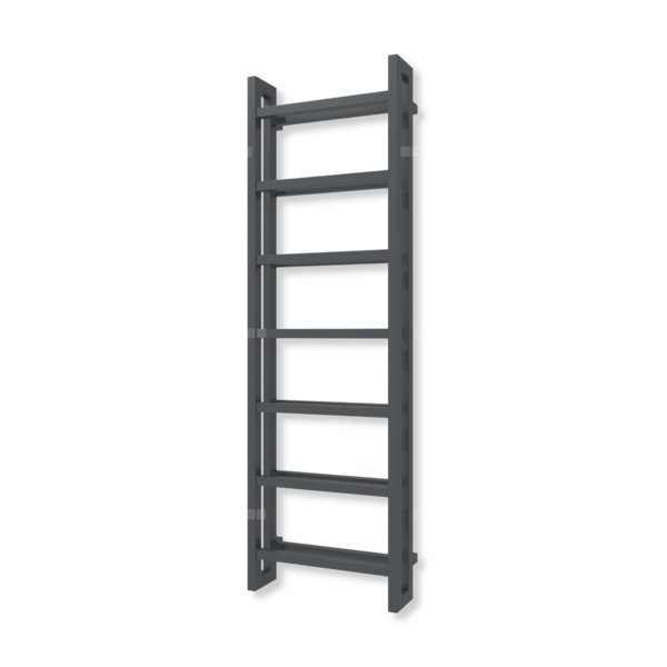 Grzejnik drabinkowy TERMA STAND, podłączenie P1, wym. 1610 x 500 mm, kolor szary antracytowy RAL7016 (farba), moc 872W