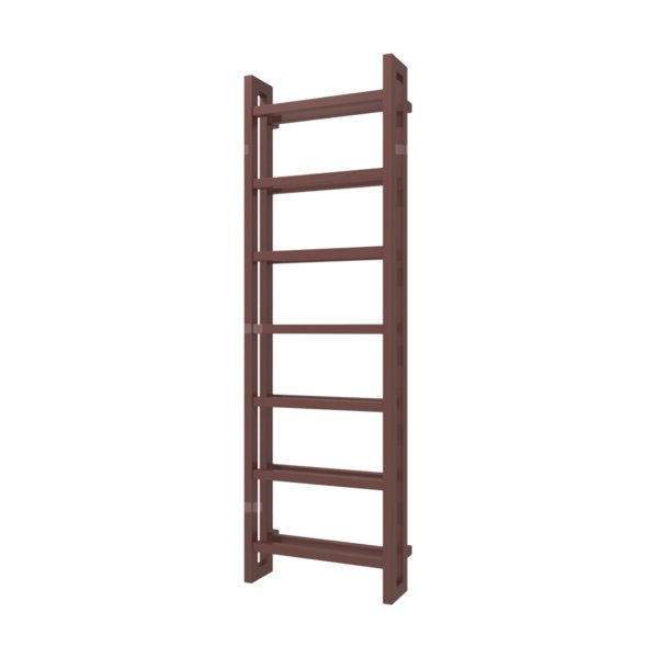 Grzejnik drabinkowy TERMA STAND, podłączenie SX, wym. 1610 x 500 mm, kolor kasztanowy RAL8015 (farba), moc 872W