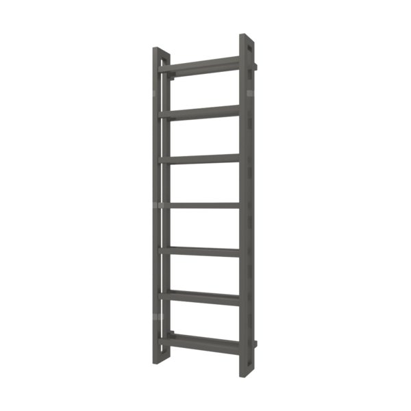 Grzejnik drabinkowy TERMA STAND, podłączenie SX, wym. 1610 x 500 mm, kolor vibrant brown (farba), moc 872W