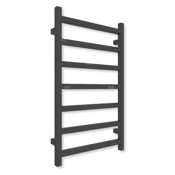 Grzejnik drabinkowy TERMA SIMPLE, podłączenie SX, wym. 840 x 500 mm, kolor ral 9011 mat (farba), moc 306W