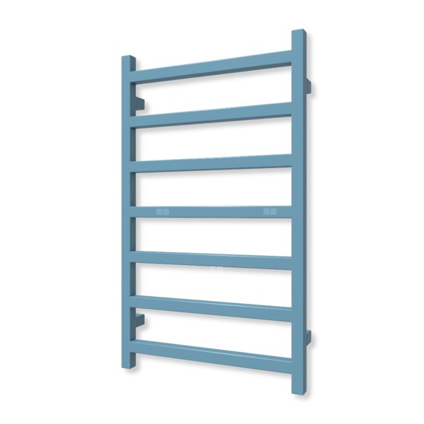 Grzejnik drabinkowy TERMA SIMPLE, podłączenie ZX, wym. 840 x 500 mm, kolor niebieski pastelowy RAL5024 (farba), moc 306W