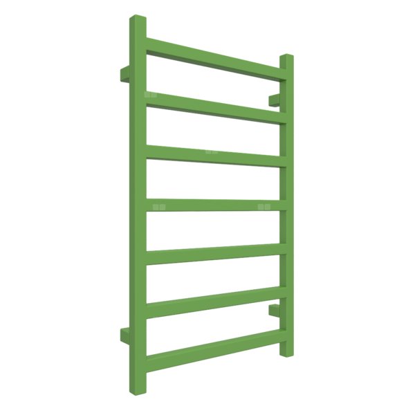 Grzejnik drabinkowy TERMA SIMPLE, podłączenie O1, wym. 840 x 500 mm, kolor zielony żółty RAL6018 (farba), moc 306W