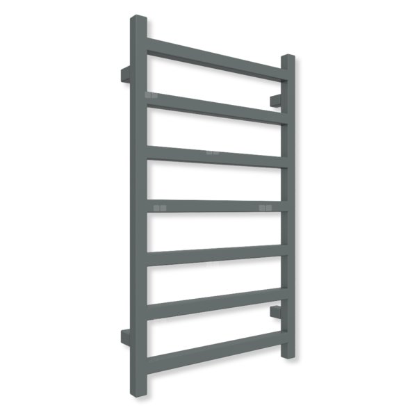 Grzejnik drabinkowy TERMA SIMPLE, podłączenie SX, wym. 840 x 500 mm, kolor błyszcząca szarość (farba), moc 306W