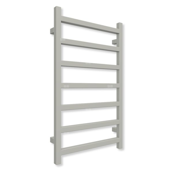 Grzejnik drabinkowy TERMA SIMPLE, podłączenie P1, wym. 840 x 500 mm, kolor srebrny mat (farba), moc 306W