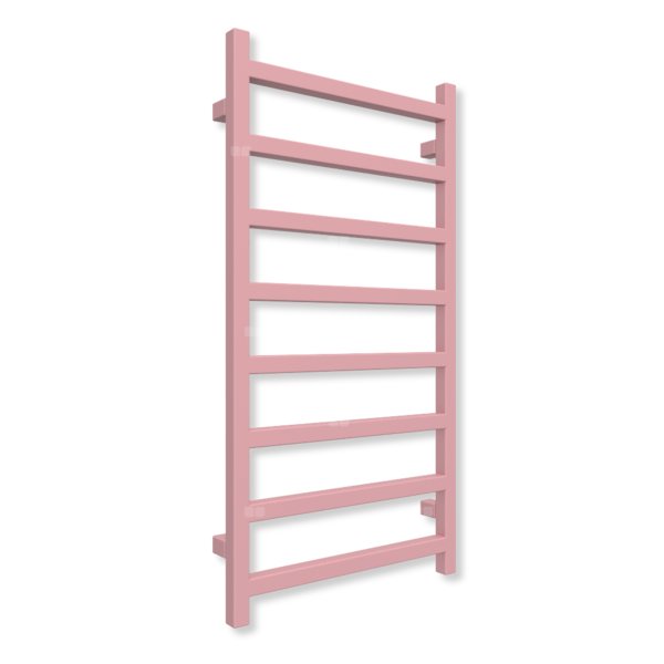 Grzejnik drabinkowy TERMA SIMPLE, podłączenie SX, wym. 960 x 500 mm, kolor różowy jasny RAL3015 (farba), moc 351W