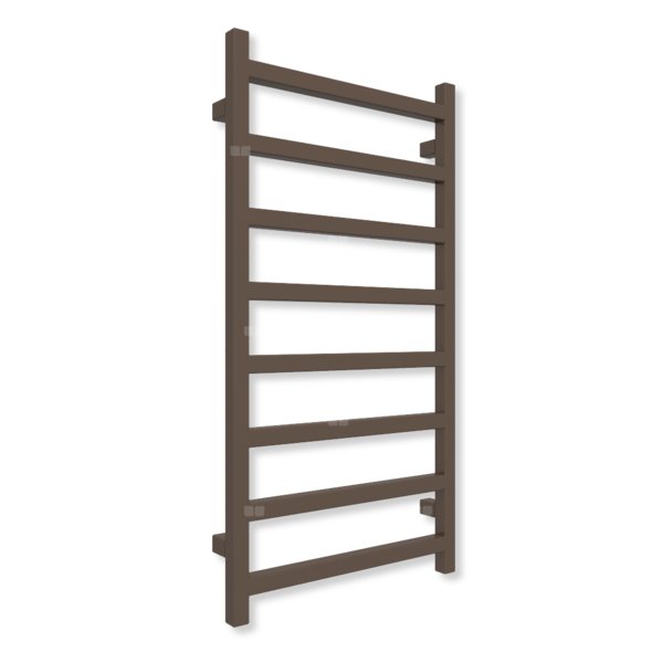 Grzejnik drabinkowy TERMA SIMPLE, podłączenie SX, wym. 960 x 500 mm, kolor szlachetny brąz (farba), moc 351W