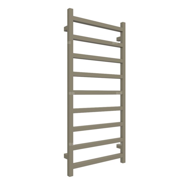 Grzejnik drabinkowy TERMA SIMPLE, podłączenie SX, wym. 1080 x 500 mm, kolor szary oliwkowy RAL7002 (farba), moc 396W