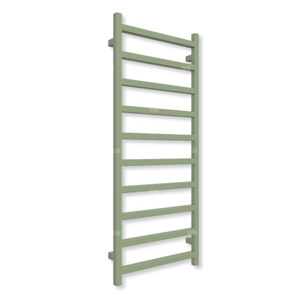 Grzejnik drabinkowy TERMA SIMPLE, podłączenie SX, wym. 1200 x 500 mm, kolor zielony blady RAL6021 (farba), moc 440W