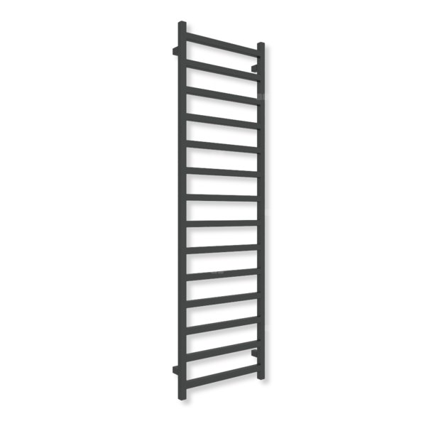 Grzejnik drabinkowy TERMA SIMPLE, podłączenie O1, wym. 1680 x 500 mm, kolor czarny jak kruk soft (farba), moc 618W