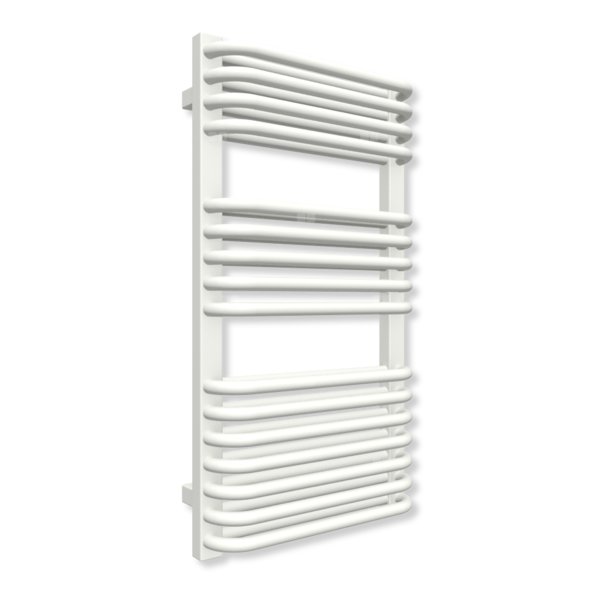 Grzejnik drabinkowy TERMA TYTUS, podłączenie ZX, wym. 820 x 440 mm, kolor biała ściana (farba), moc 533W