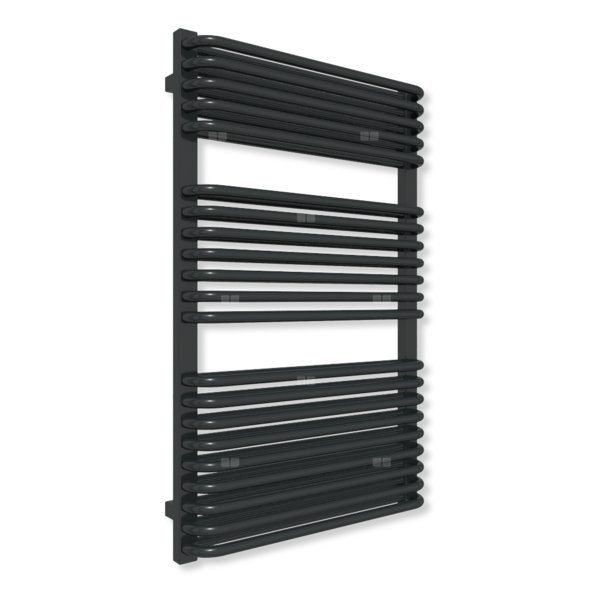 Grzejnik drabinkowy TERMA TYTUS, podłączenie Z8, wym. 1020 x 640 mm, kolor czarny jak kruk mat RAL9005 (farba), moc 943W