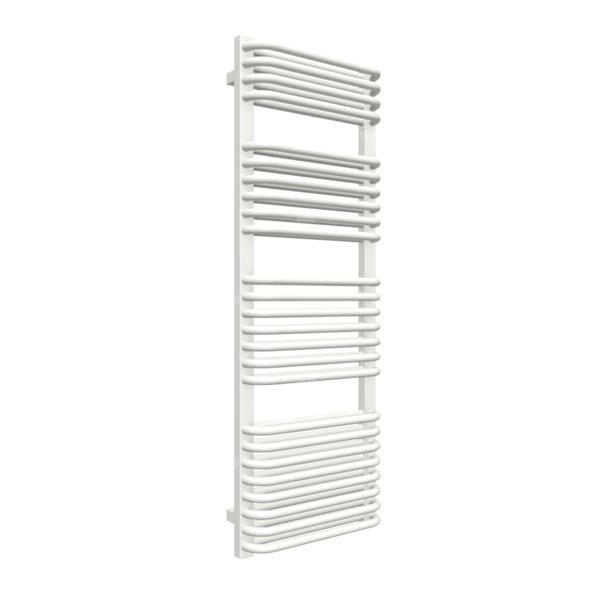 Grzejnik drabinkowy TERMA TYTUS, podłączenie ZX, wym. 1260 x 440 mm, kolor biała ściana (farba), moc 828W