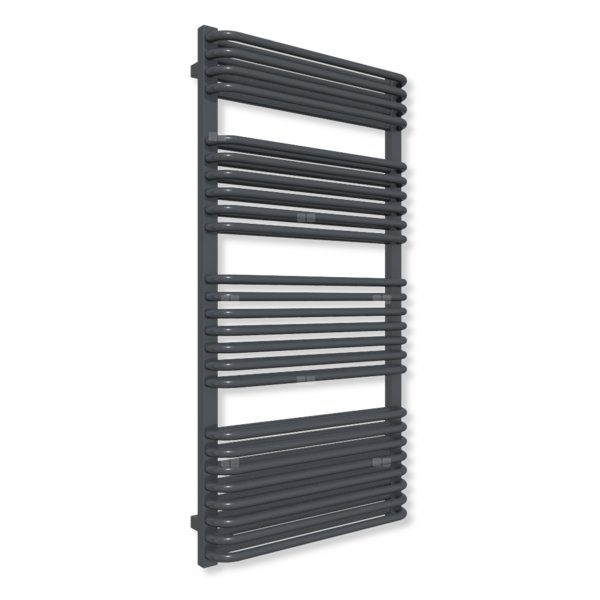 Grzejnik drabinkowy TERMA TYTUS, podłączenie Z8, wym. 1260 x 640 mm, kolor metaliczny szary (farba), moc 1173W